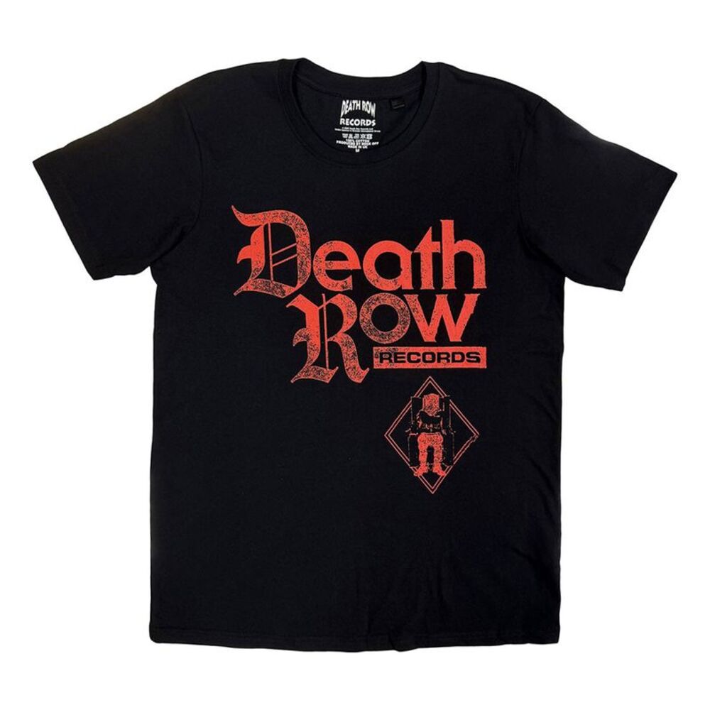 Death Row Records Unisex Adult Logo T-Shirt / Black